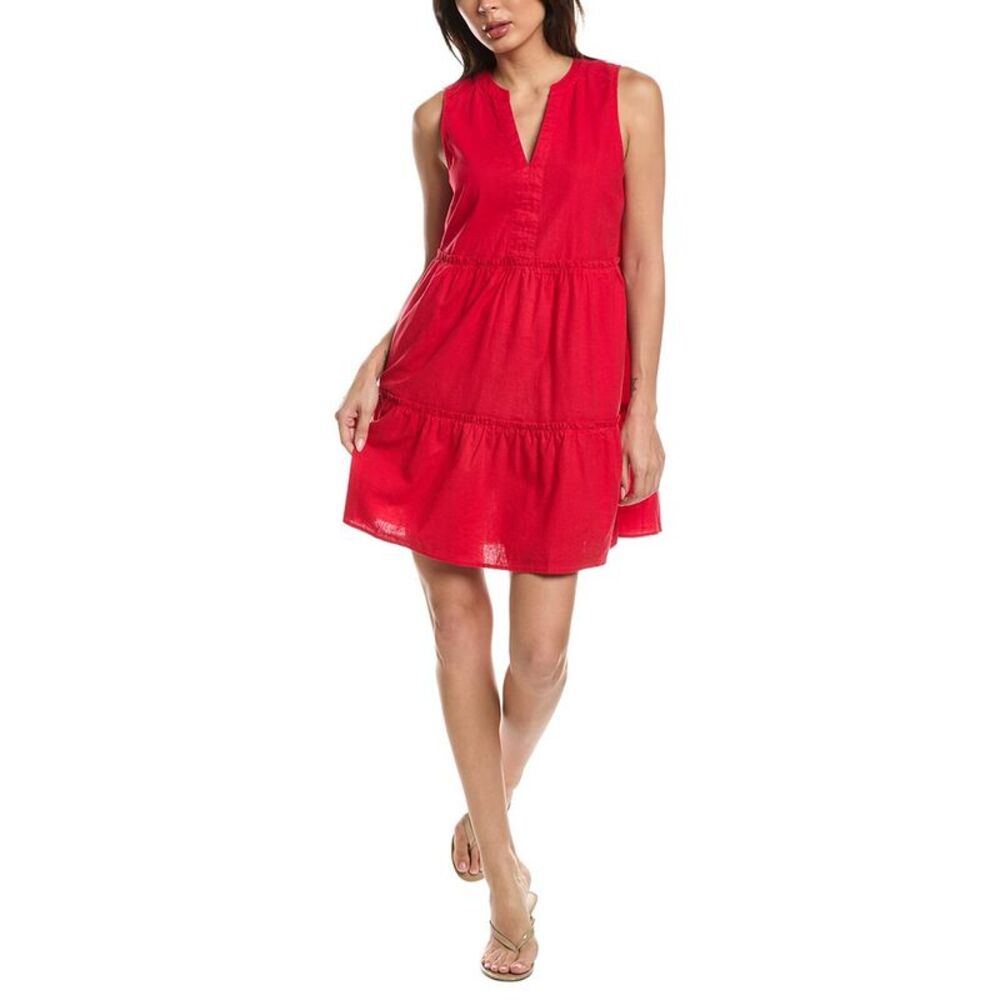 Michael Stars Womens  Sandra Linen-Blend Mini Dress